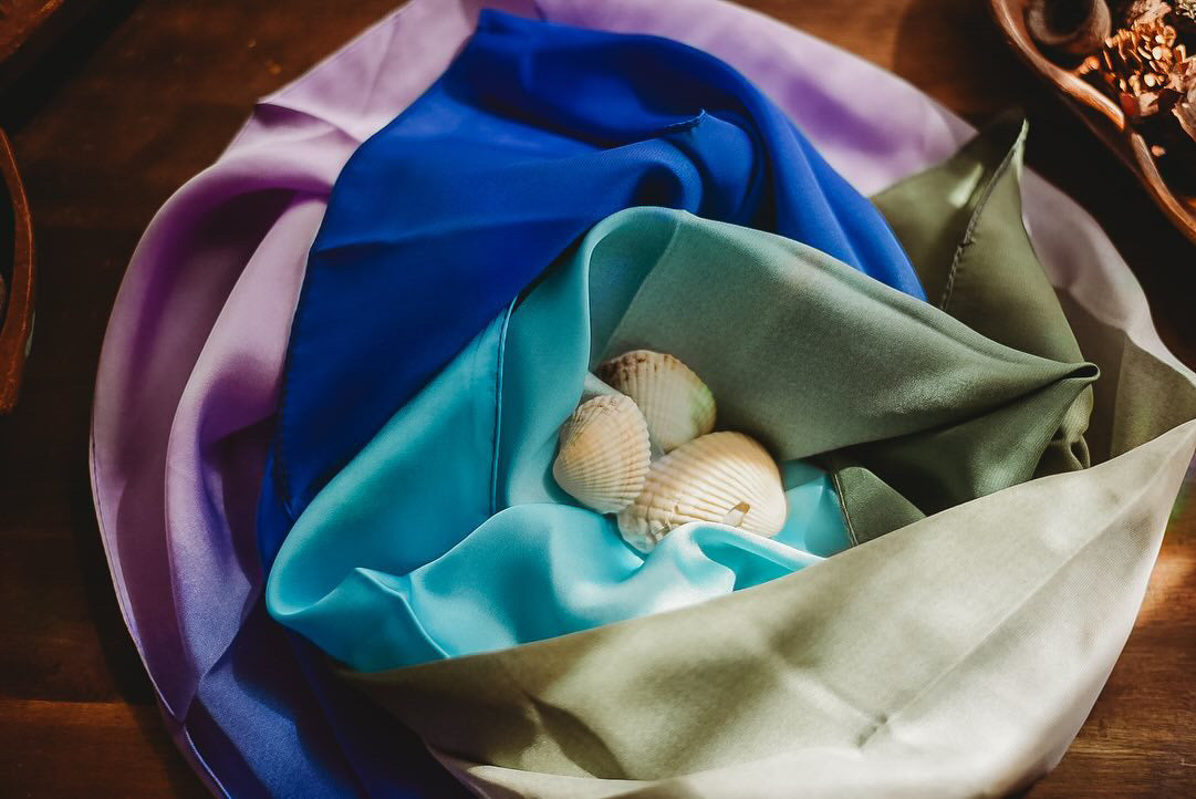 Vegan Play Silks - assorted colours -Sensory Silk