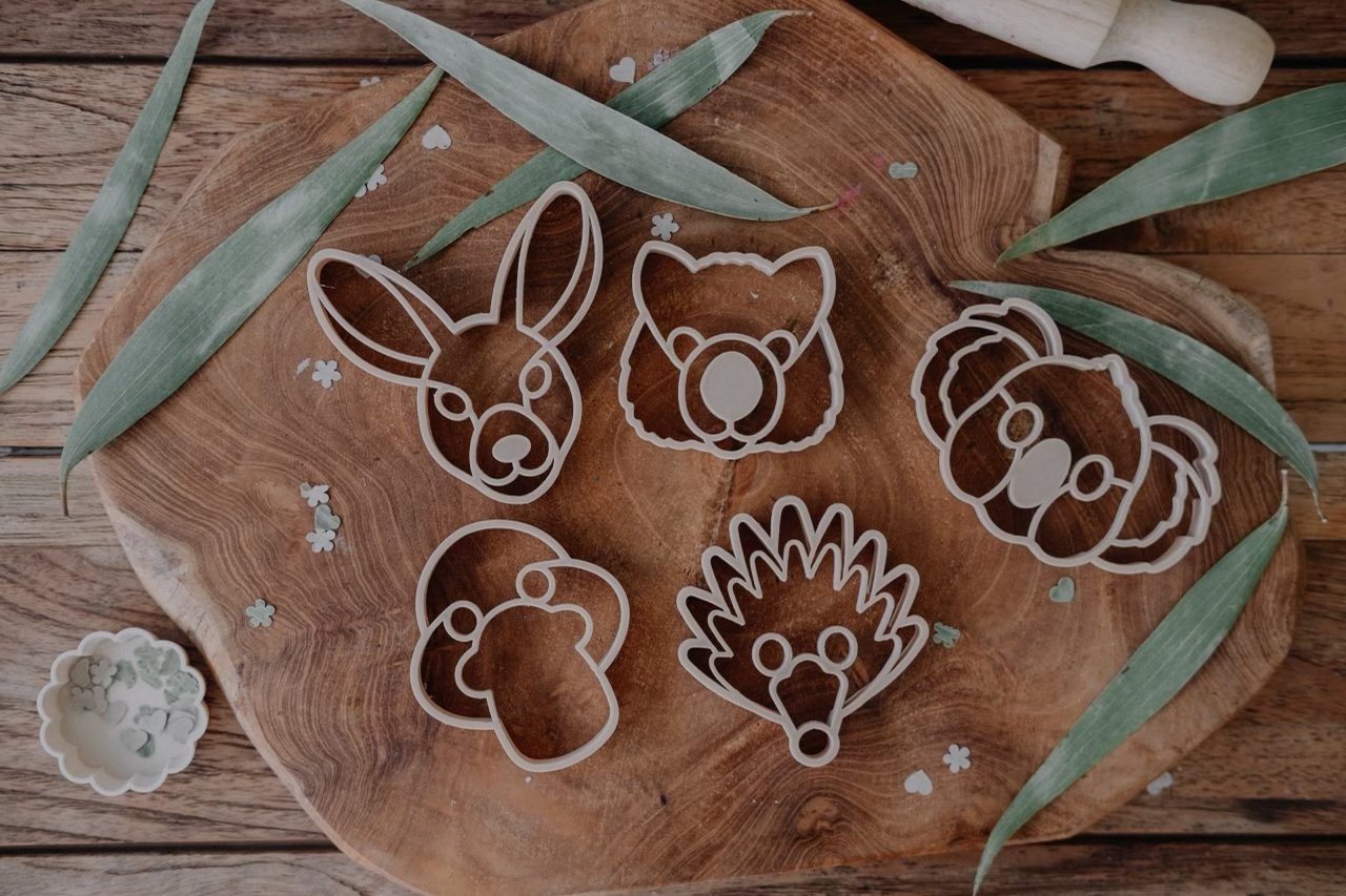 Aussie Animal Face Eco Cutter Set