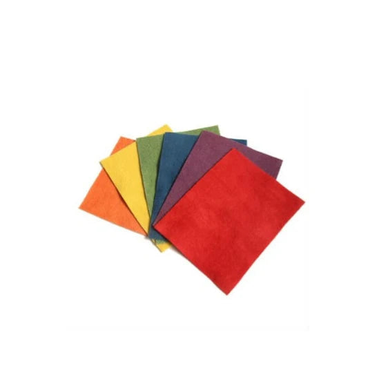 Filges Organic Plant Dyed Wool Felt 20x15cm 6 Sheets - Basic Assortment