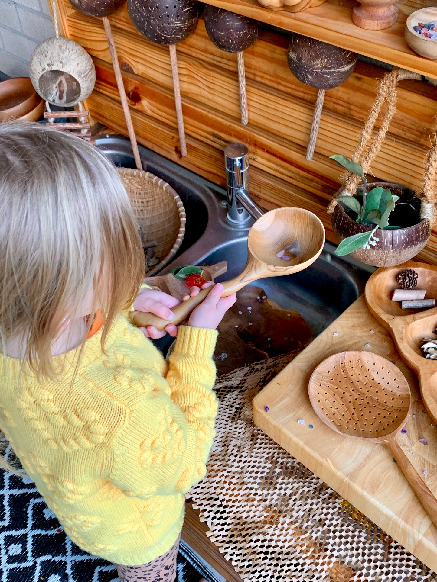 Teak Scoop Spoon