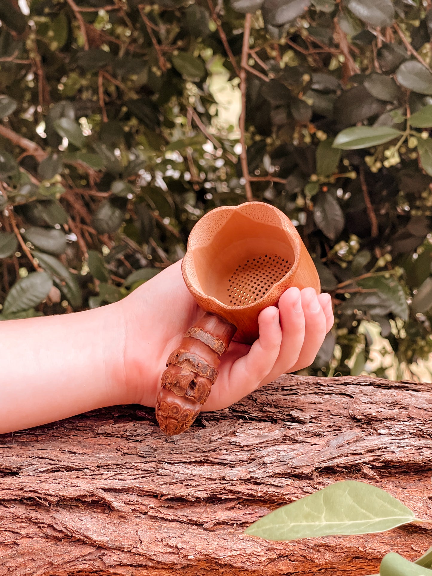 Natural Bamboo Scoop Sieve