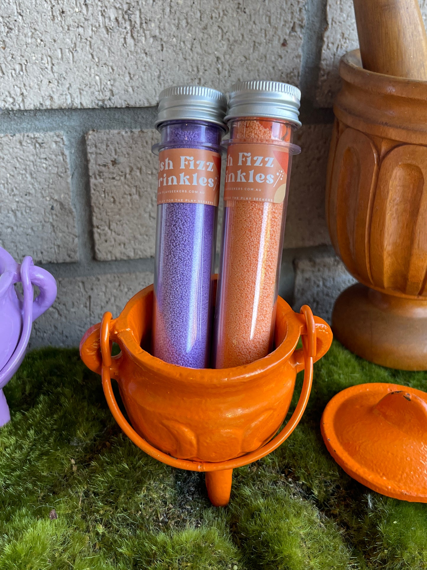 Spooky Pumpkin Wish Fizz Sprinkle Tube