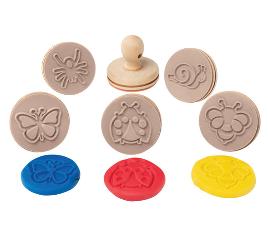 Wooden Dough Stamps - Bugs