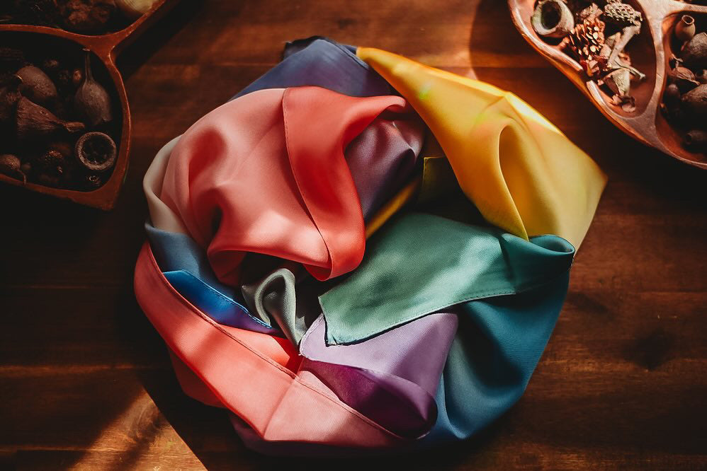 Vegan Play Silks - assorted colours -Sensory Silk