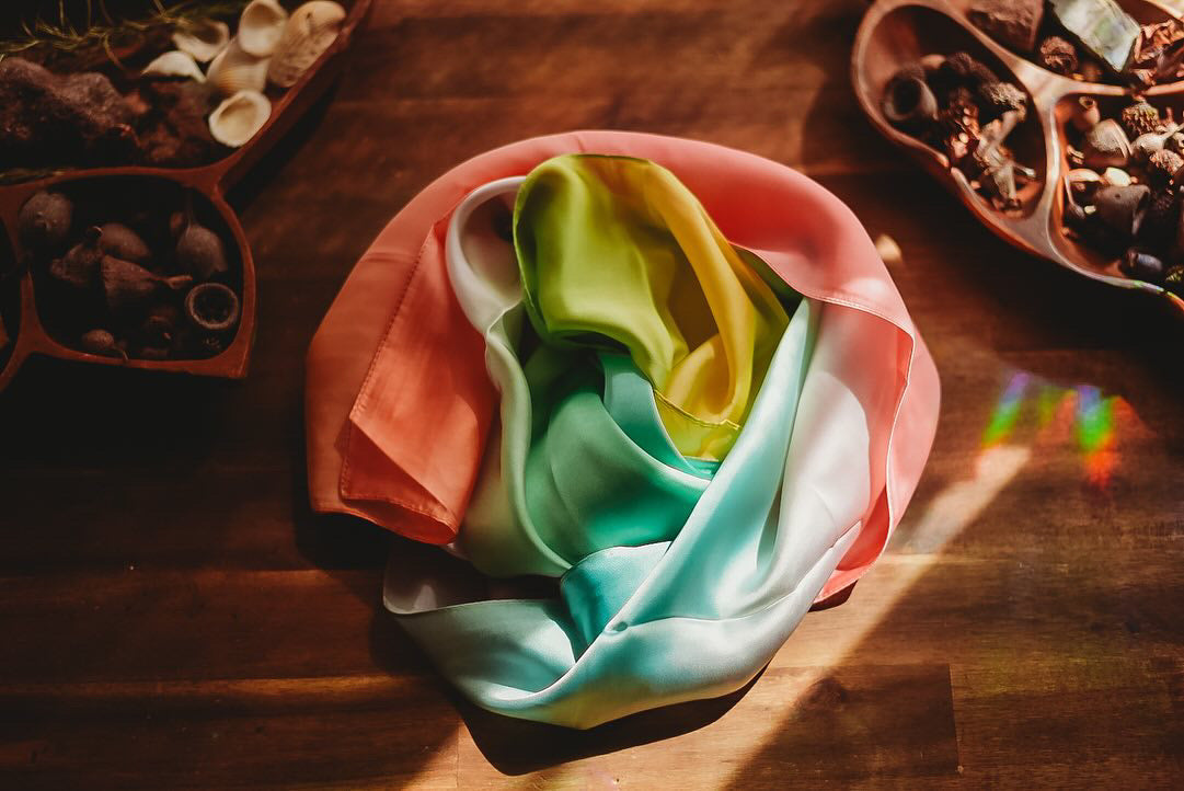 Vegan Play Silks - assorted colours -Sensory Silk