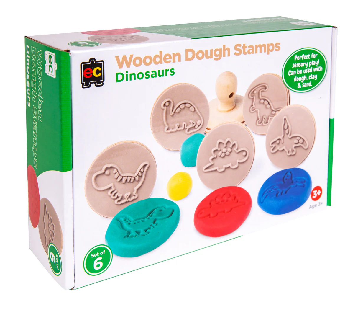 Wooden Dough Stamps - Dinosaurs