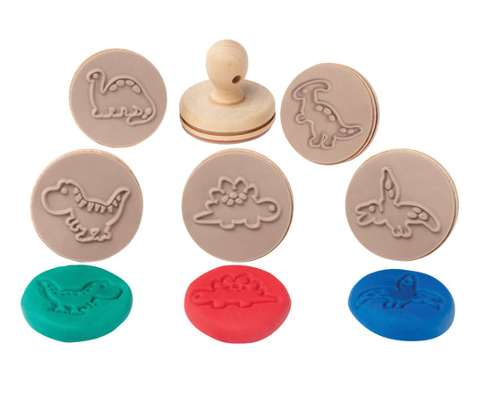 Wooden Dough Stamps - Dinosaurs