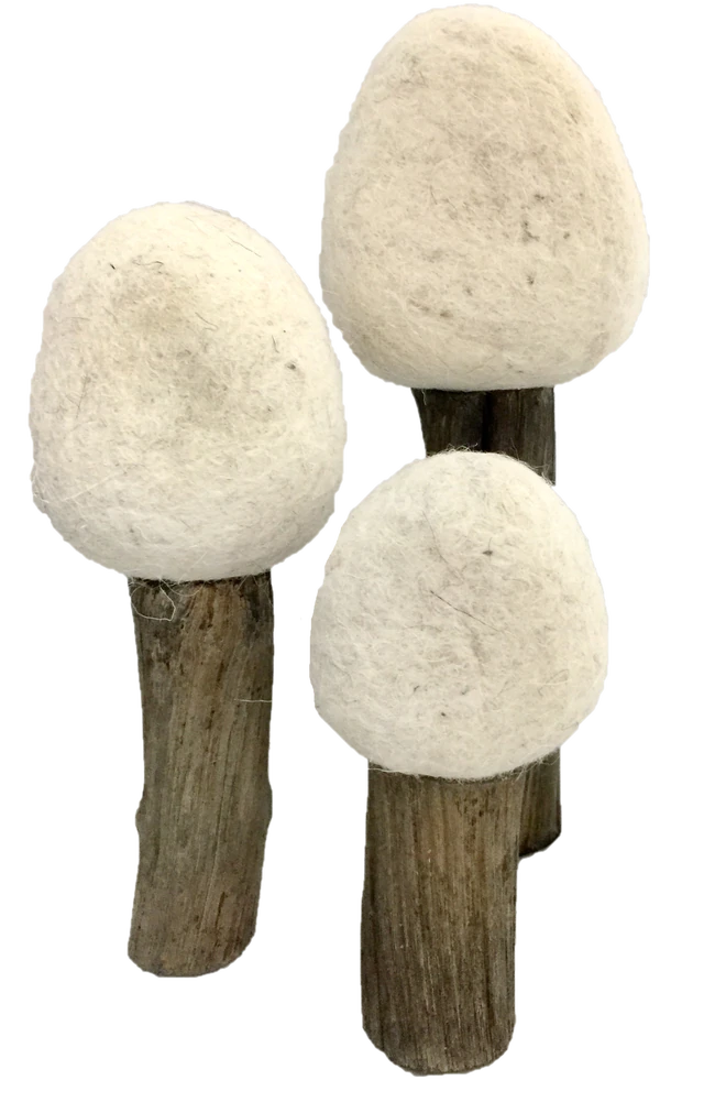 Earth Felt Trees 3pc- Winter