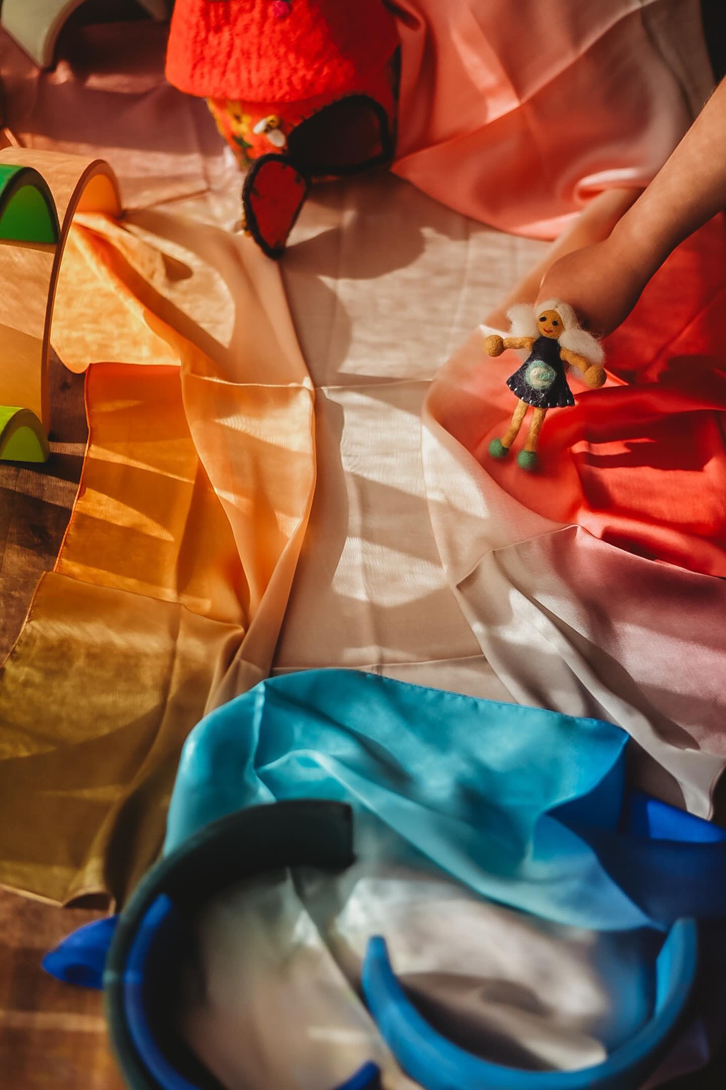 Vegan Play Silks - assorted colours -Sensory Silk