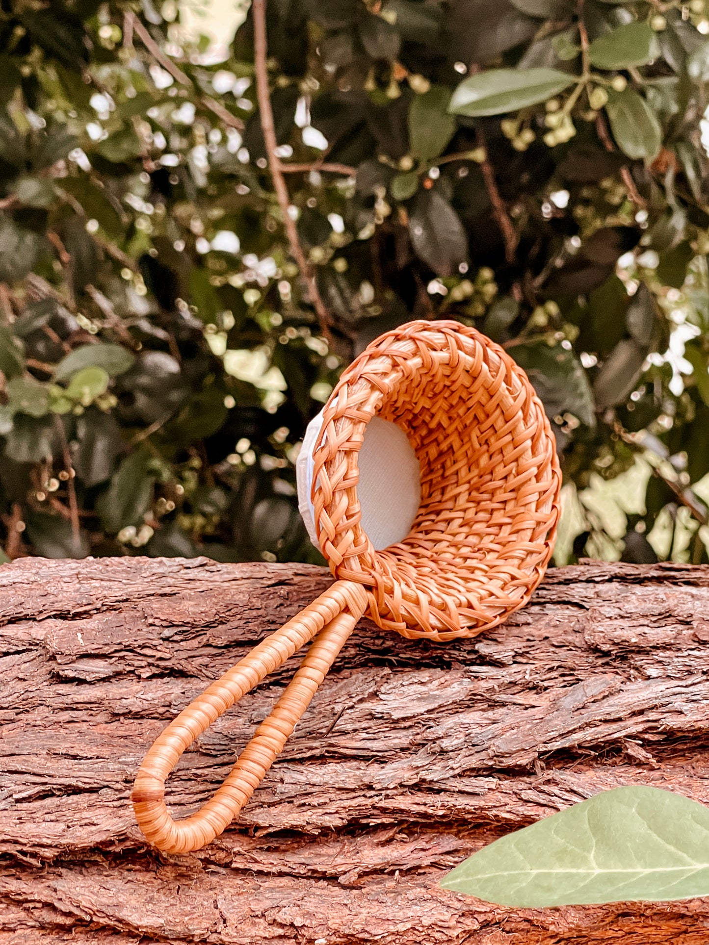 Natural Rattan Weaved Strainer