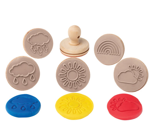 Wooden Dough Stamps - Weather