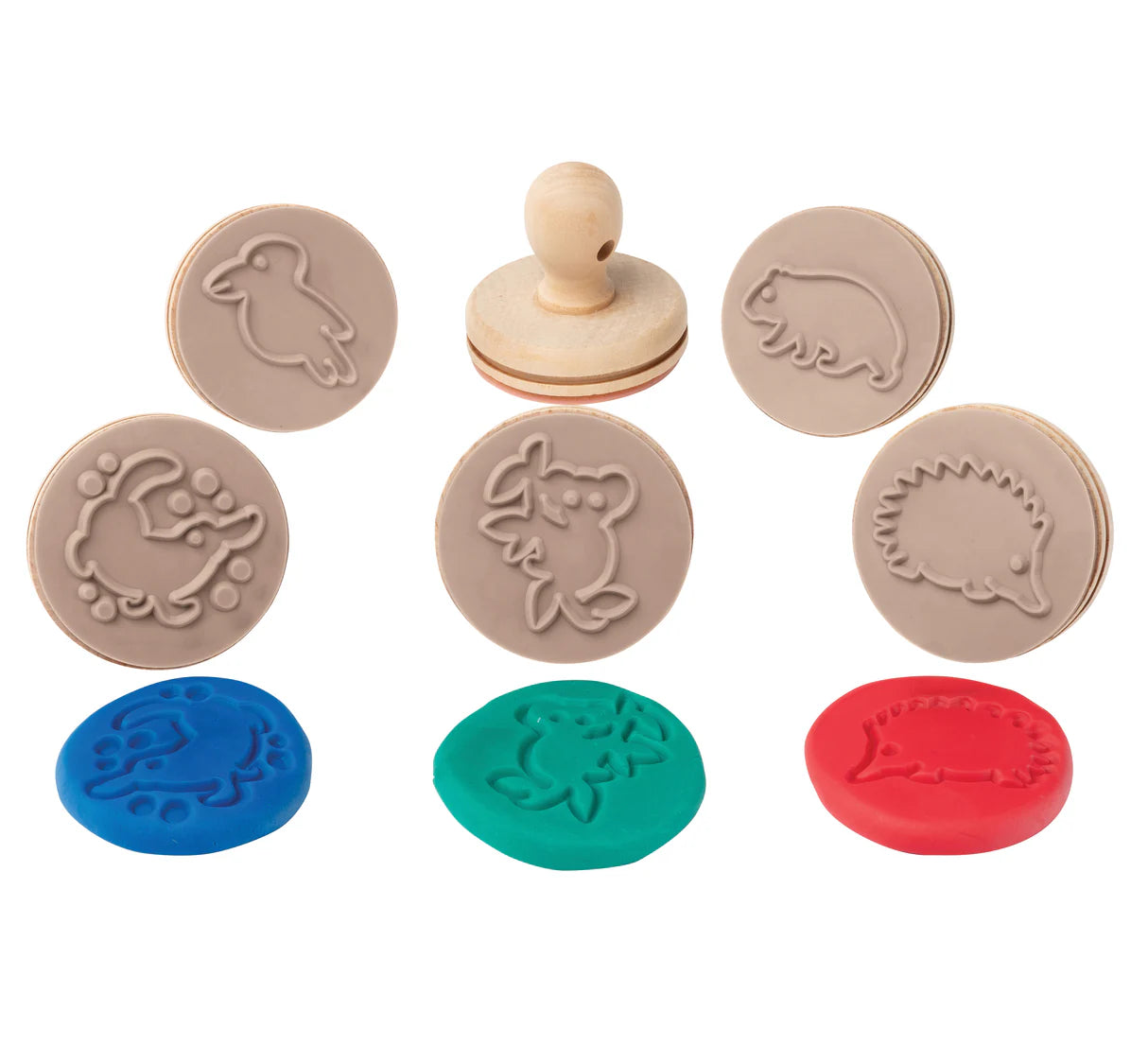 Wooden Dough Stamps - Animals
