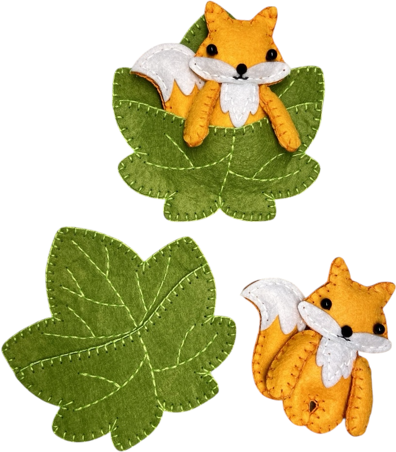 DIY Felt Craft Kit -Fox Leaf