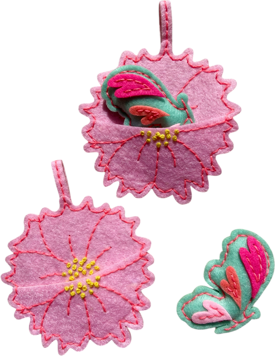 DIY Felt Craft Kit - Butterfly Flower
