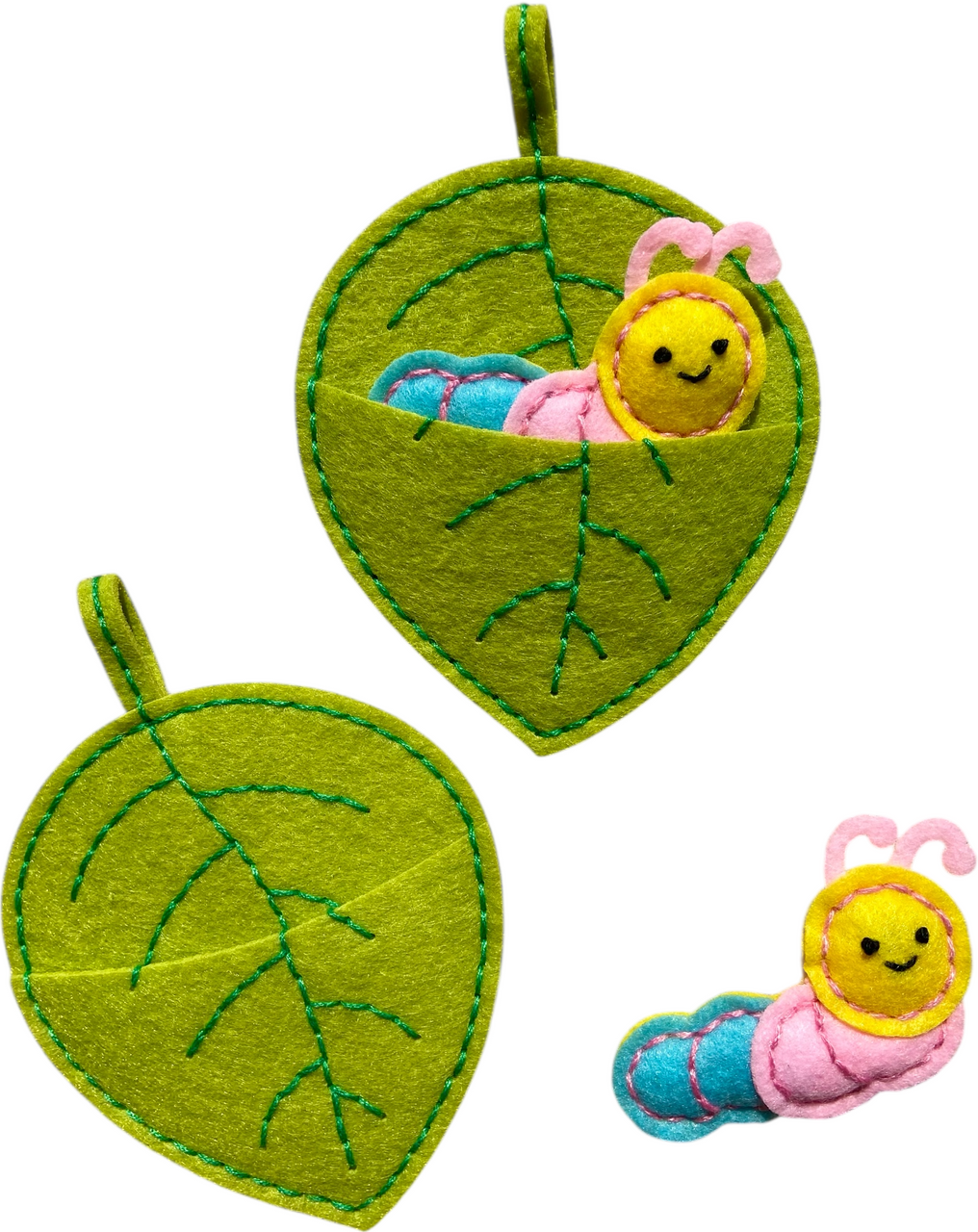 DIY Felt Craft Kit - Worm Leaf