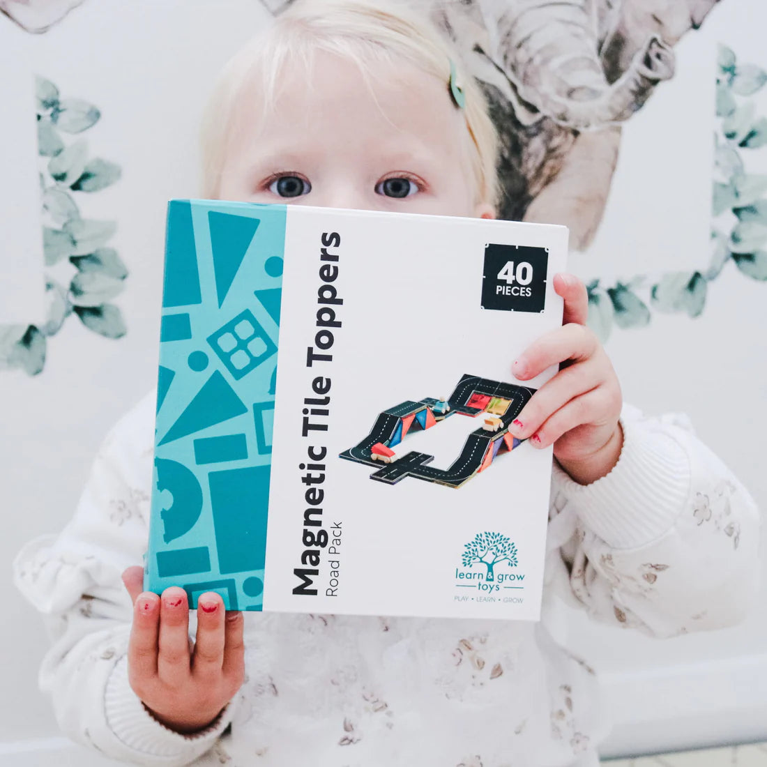 Learn & Grow Magnetic Tile Topper - Road Pack (40 Piece)