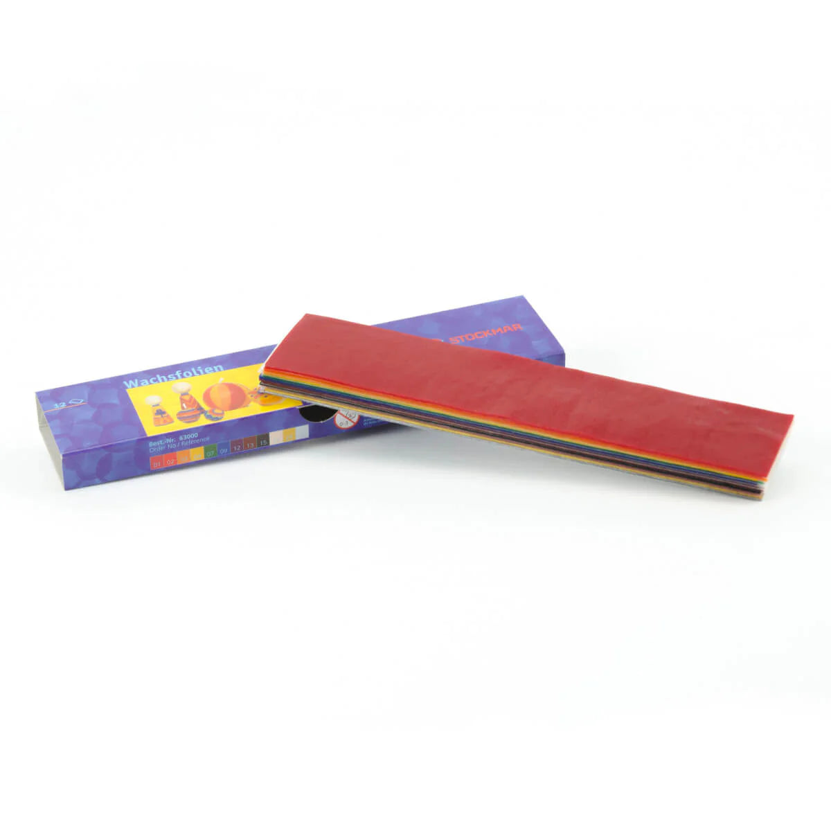 STOCKMAR Decorative Wax Sheets- 12 Assorted Colours Small