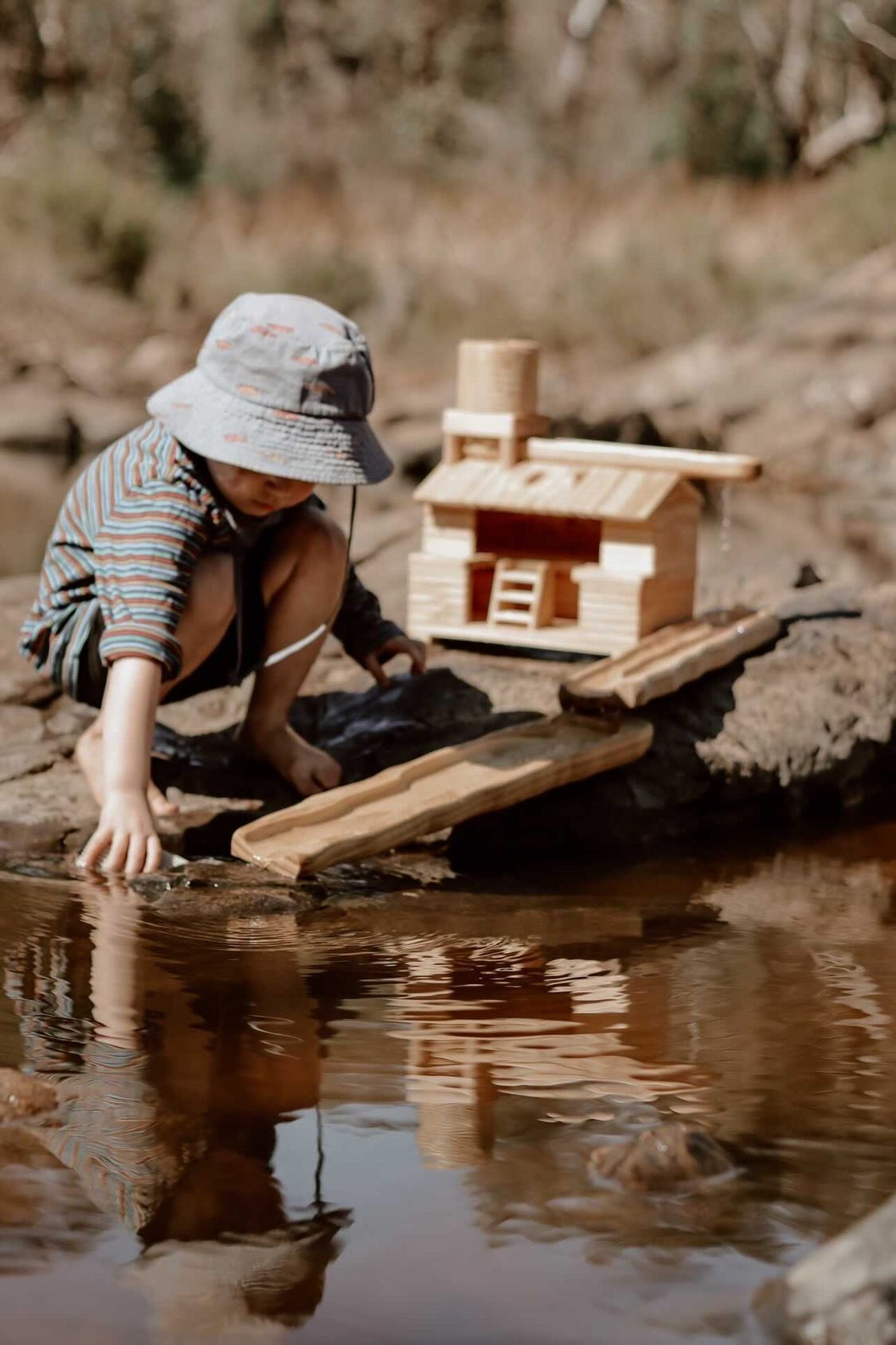 Wooden Water Way set