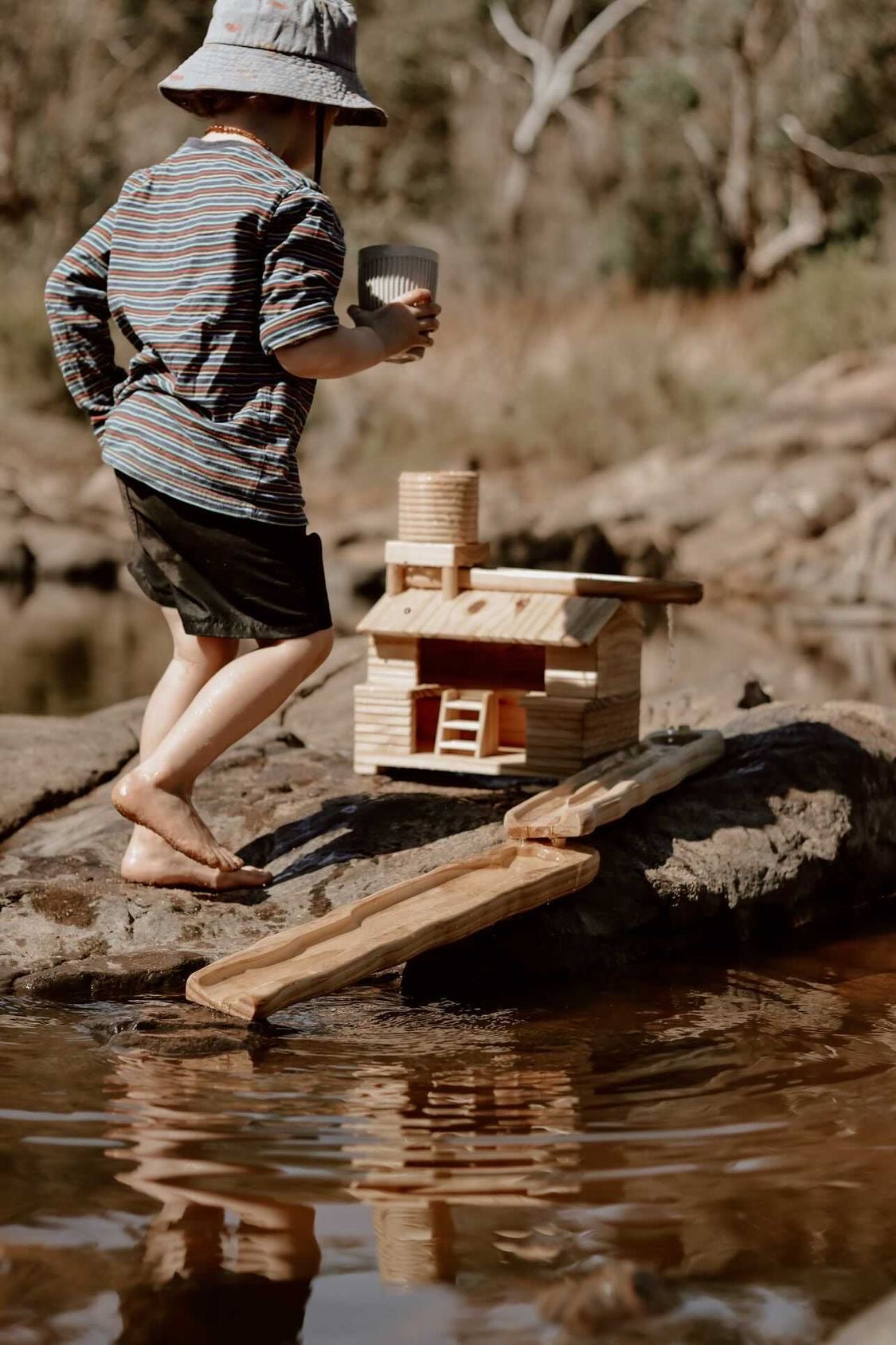 Wooden Water Way set