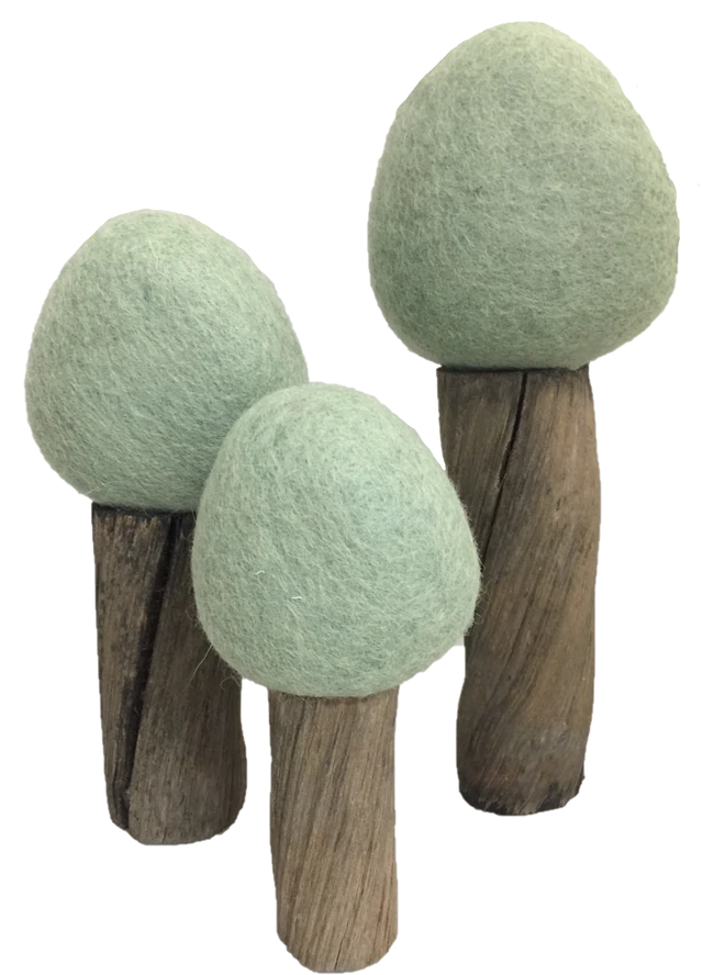 Earth Felt Trees 3pc- Summer