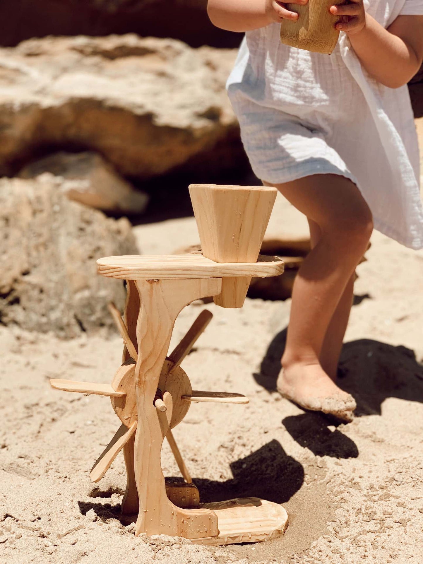 Wooden Water & Sand Wheel