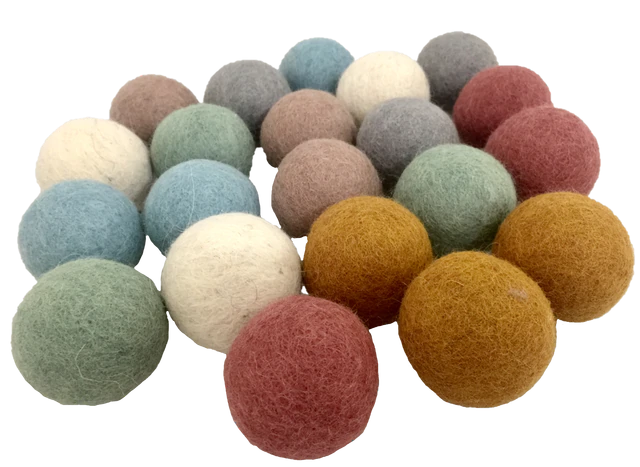 Felt balls - assorted sizes