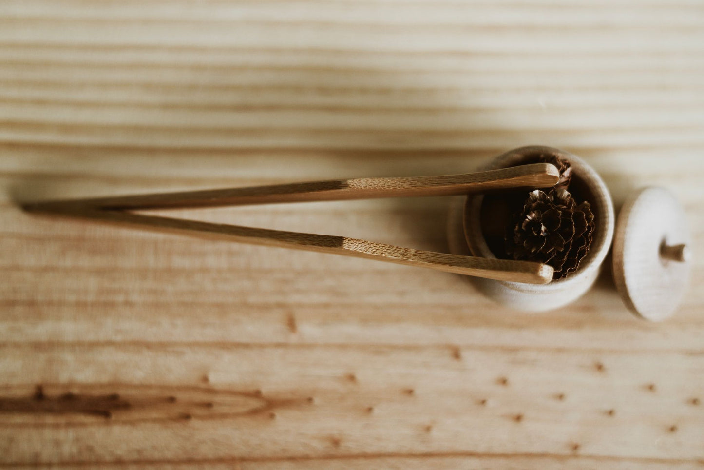 Bamboo Curved Tongs