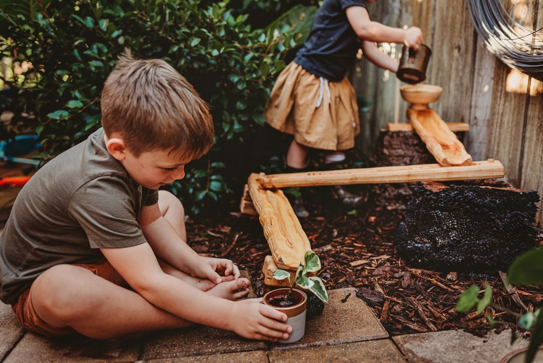 Wooden Water Way set