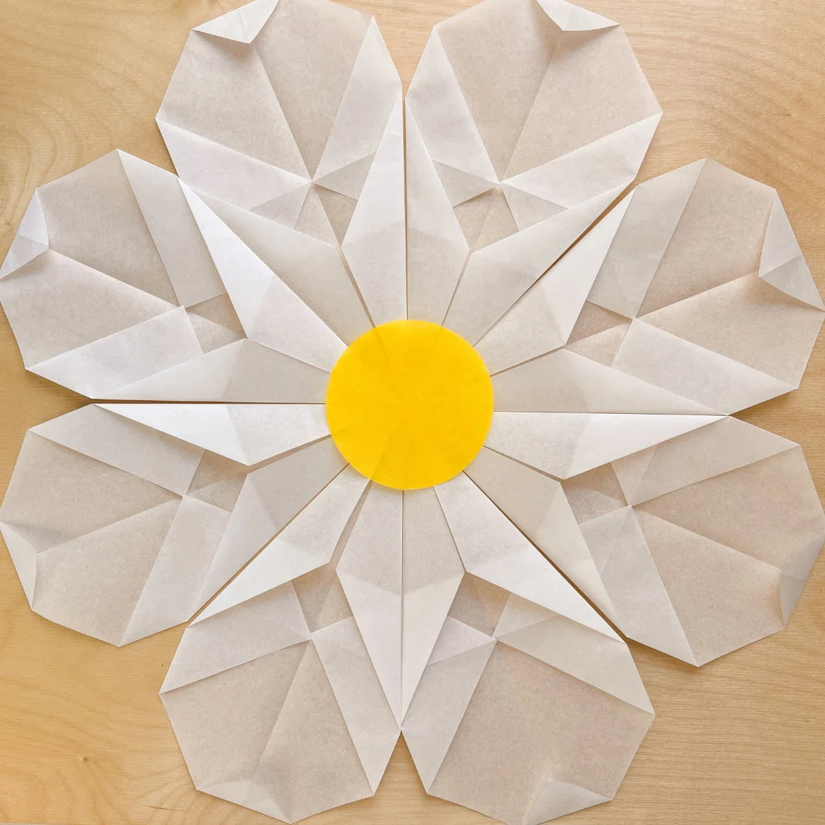 Window Star Folding Paper - Wax-like Kite Paper - 40gsm Assorted Rainbow Colour
