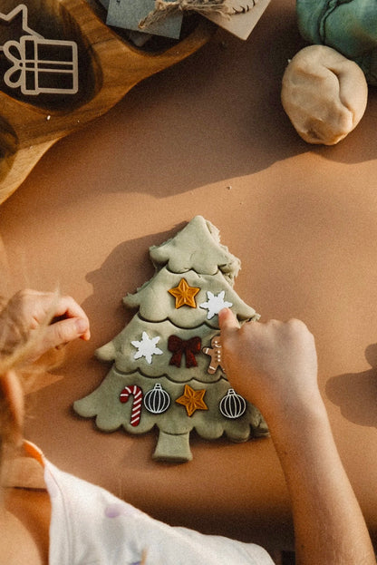 Christmas Tree Playdough Decorating Kit