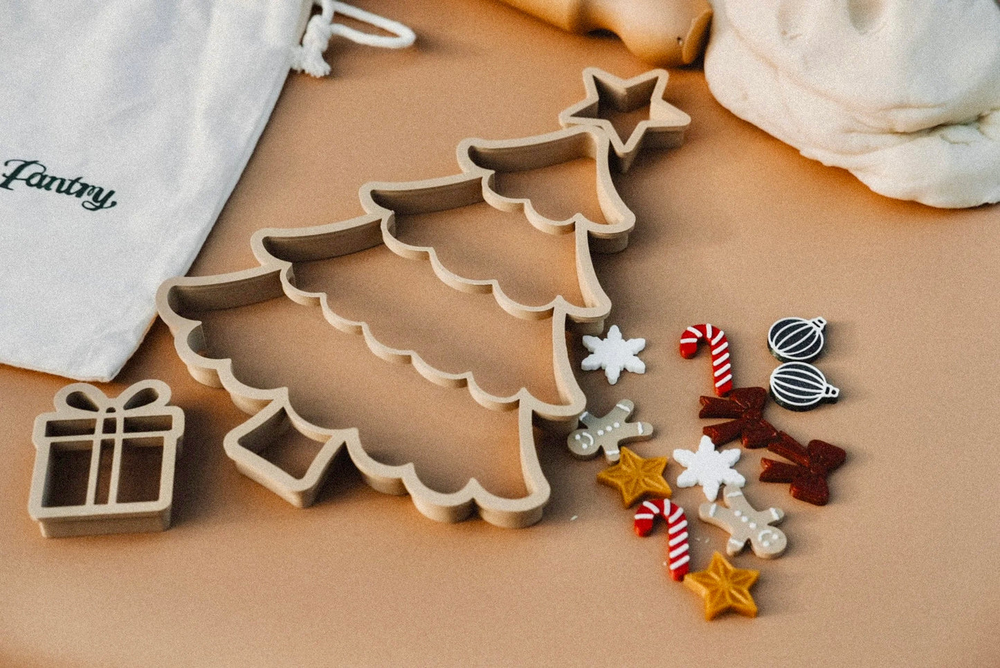 Christmas Tree Playdough Decorating Kit