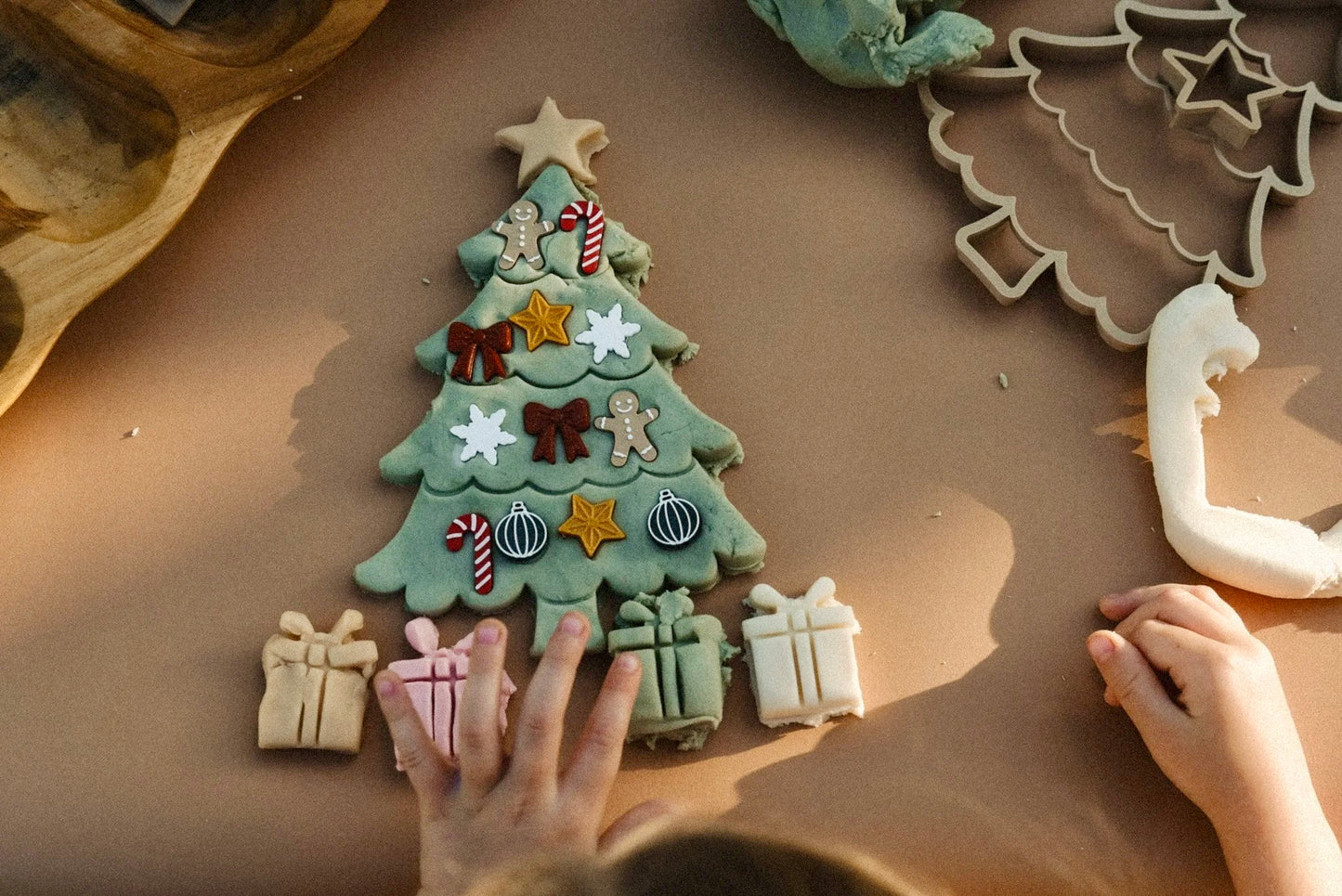 Christmas Tree Playdough Decorating Kit