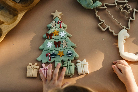 Christmas Tree Playdough Decorating Kit