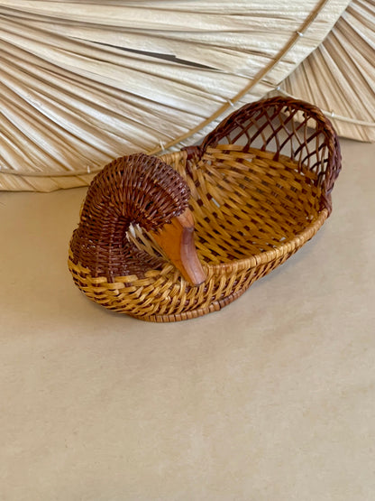 Woven Wicker Duck Basket