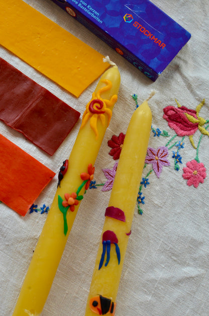 STOCKMAR Decorative Wax Sheets- 12 Assorted Colours Small