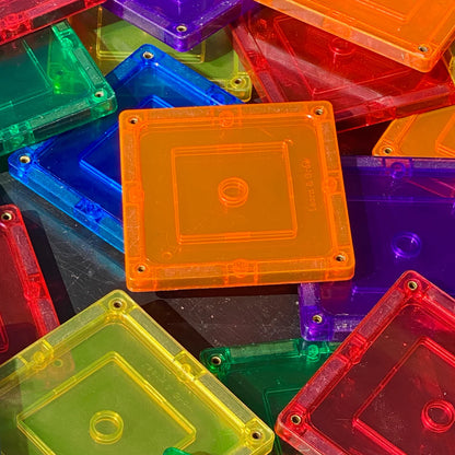 Learn & Grow Magnetic Tiles - Small Square Pack (36 piece)