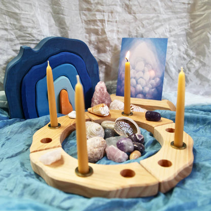 Dipam Beeswax Birthday Ring Candle: 11x1.3cm