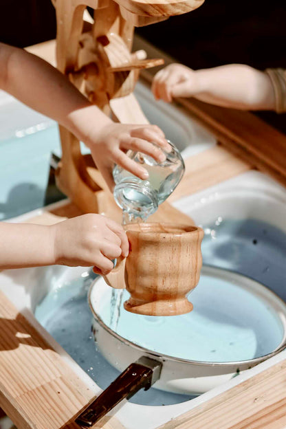 Wooden Funnel & Large Cup set