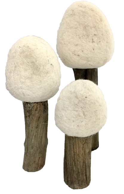 Earth Felt Trees 3pc- Winter