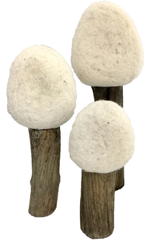 Earth Felt Trees 3pc- Winter