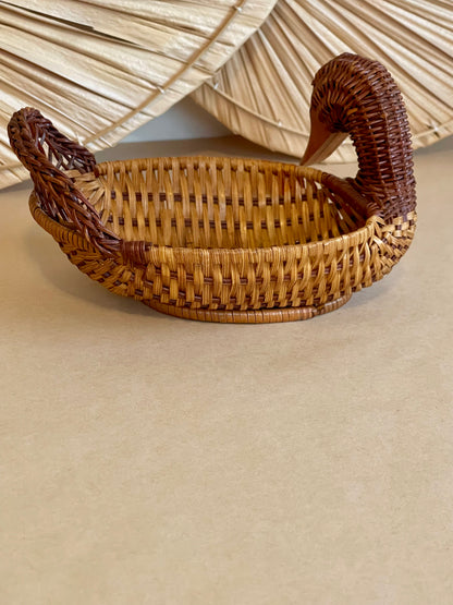 Woven Wicker Duck Basket