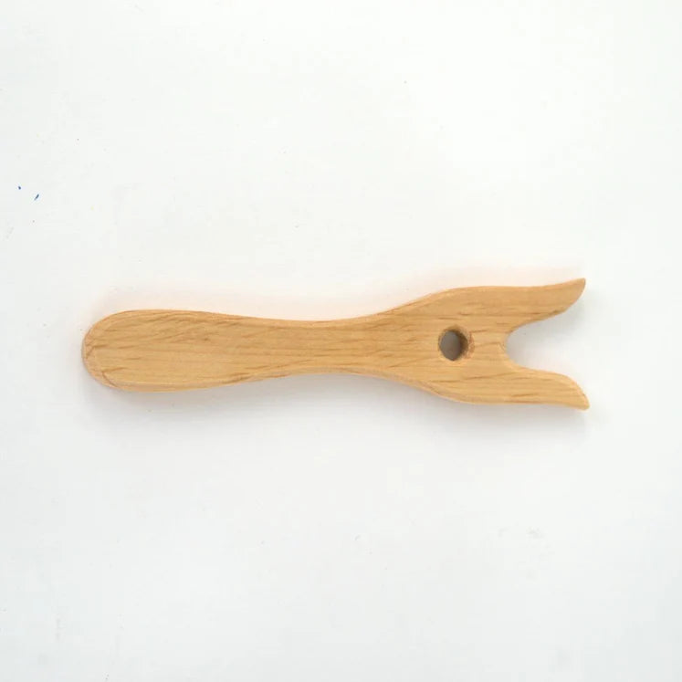 Wooden Lucet Braiding Fork for Viking Cords and Medieval Rope Making