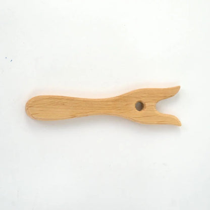 Wooden Lucet Braiding Fork for Viking Cords and Medieval Rope Making