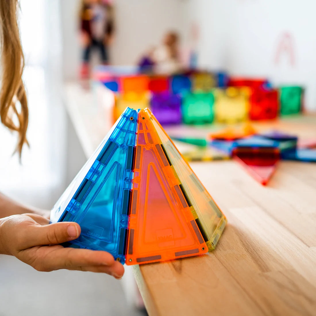 Learn & Grow Magnetic Tiles - 64 piece set