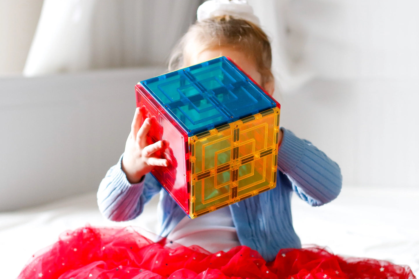 Learn & Grow Magnetic Tiles - Large Square Pack- 8 piece