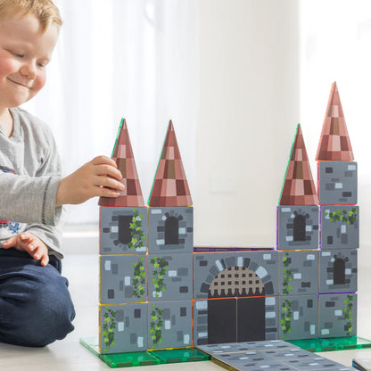 Learn & Grow Magnetic Tile Topper - Castle Pack (40 Piece)