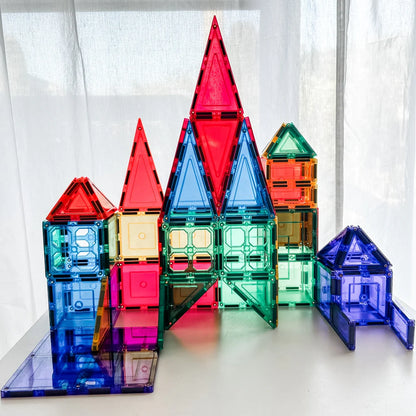 Learn & Grow Magnetic Tiles - 64 piece set