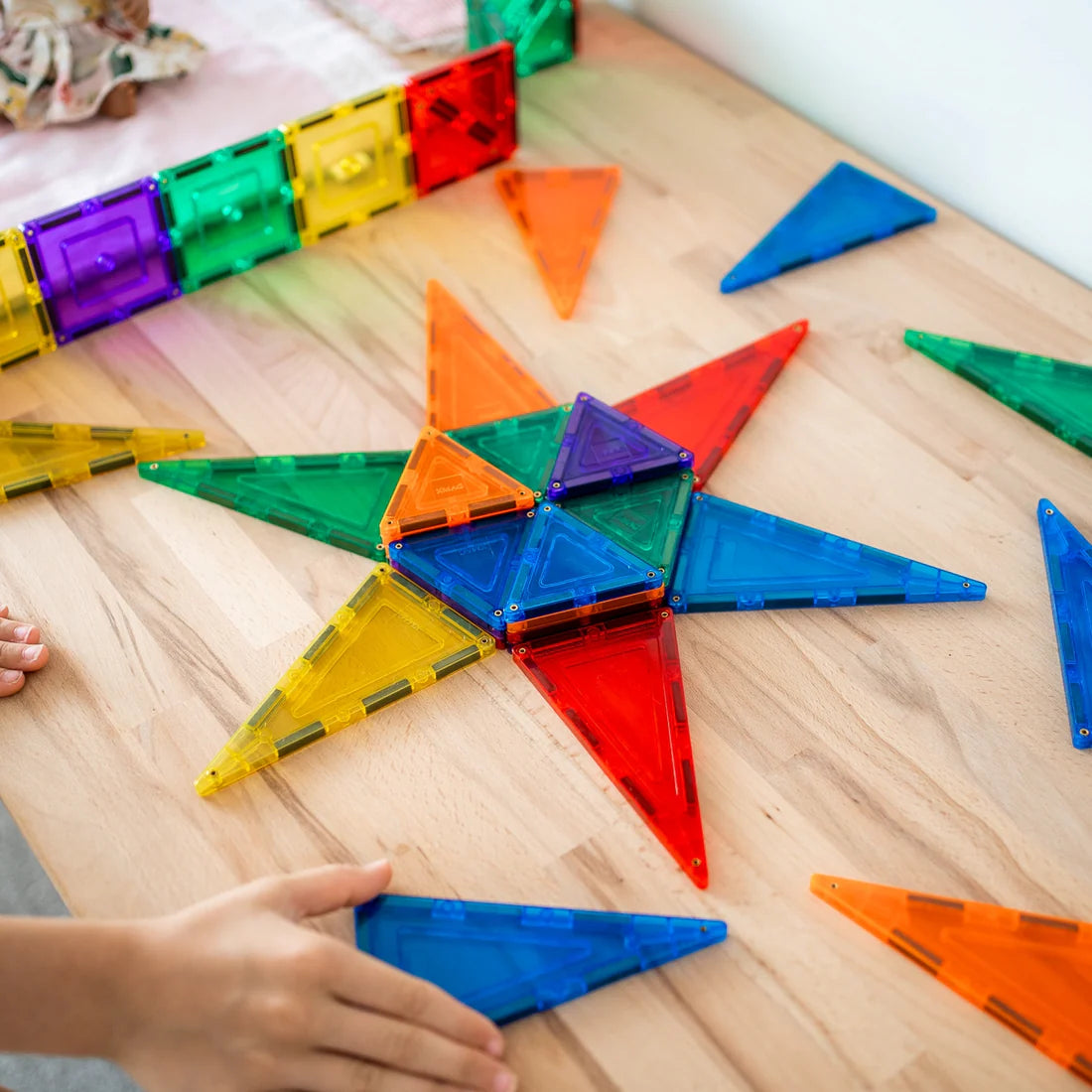 Learn & Grow Magnetic Tiles - 64 piece set