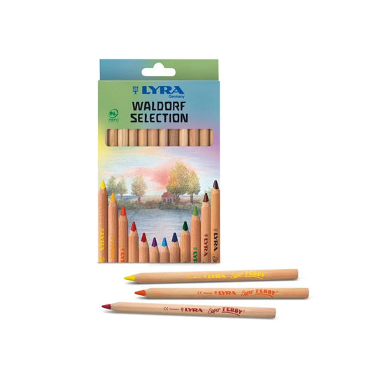 LYRA Super Ferby Unlacquered Waldorf - 12 Assorted Colours
