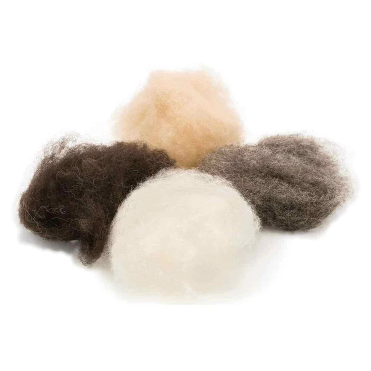 Wool Files Filges Organic Wool Fleece - 4 Earth Tones 100g – Play Seekers